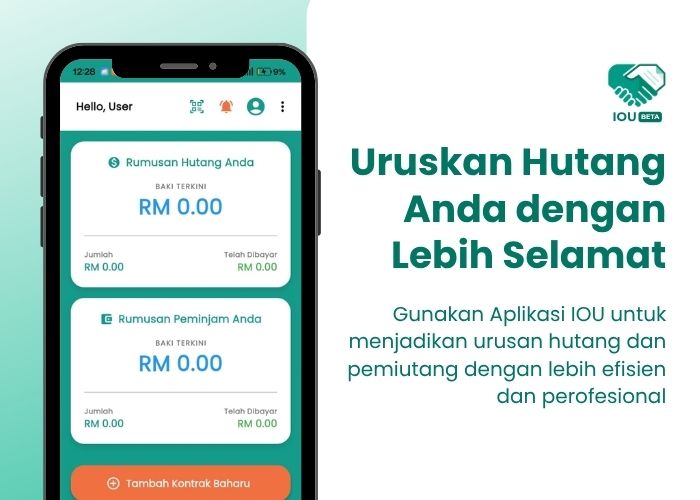 Ciri-ciri IOU: Personal Debt Tracker