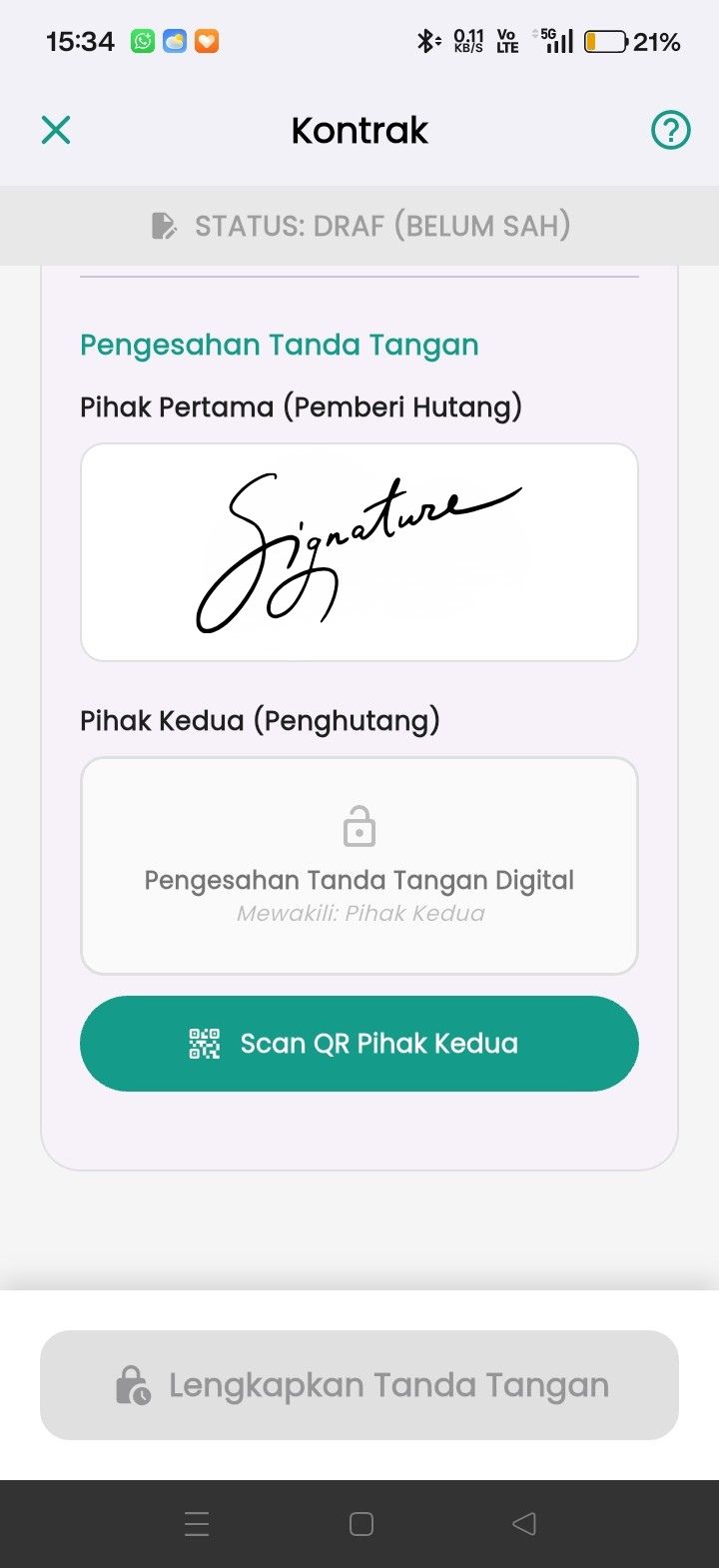 Langkah 3: Tambah Saksi & QR